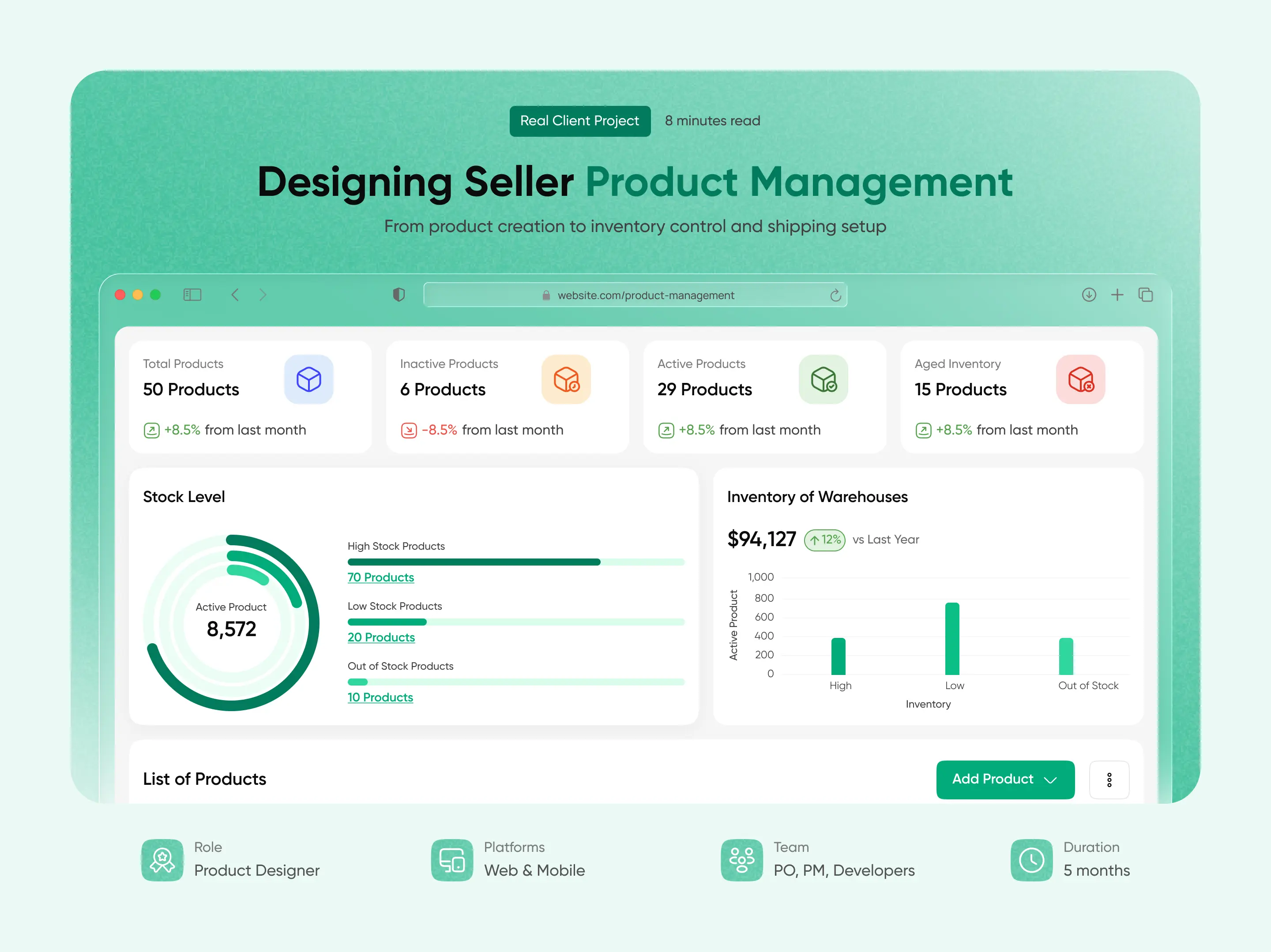 Seller Product Management